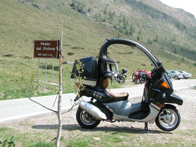 BMW C1 al Passo del Vivione.