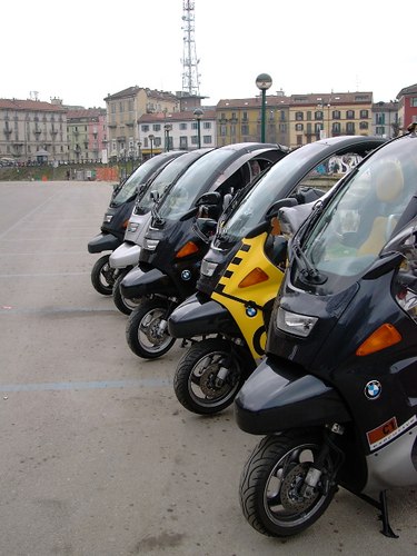 Le C1 alla Darsena, incontro di primavera a Milano, 2004.
